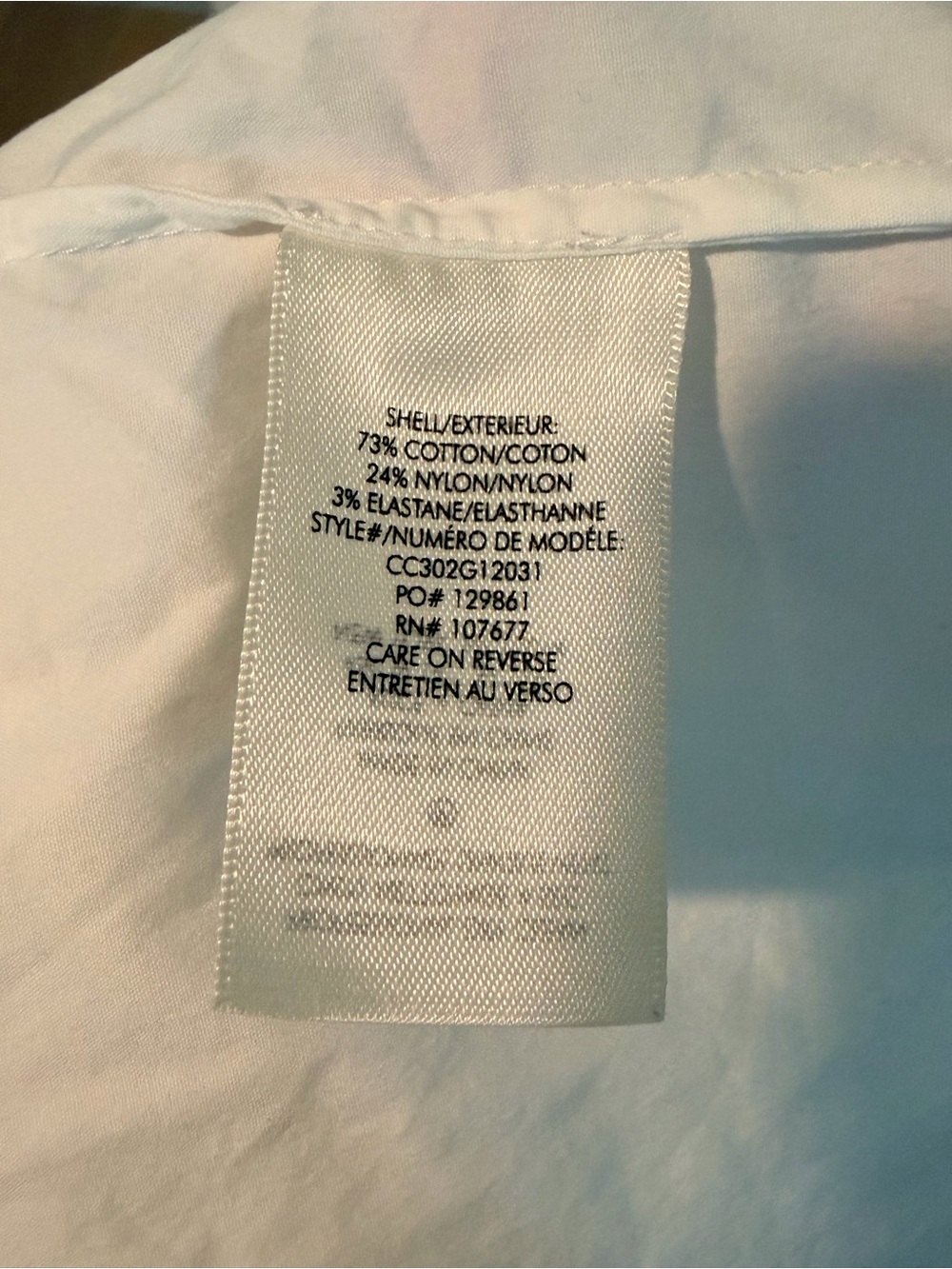 Alice + Olivia White Star Cutout Button-Down Shirt - Picture 5 of 5
